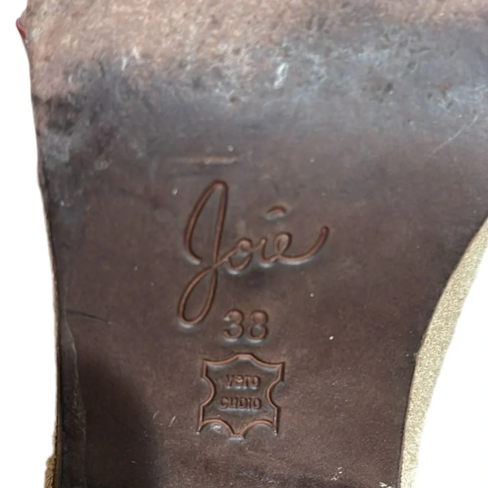 Joie Ajax Ankle Bootie Tan Suede SZ 8 38